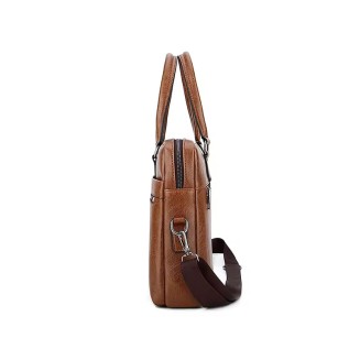 High quality waterproof leather briefcase
