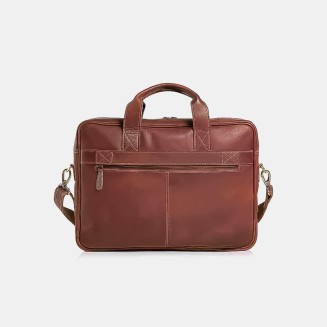 Vintage waterproof fine leather briefcase