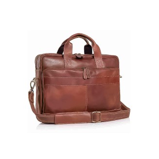 Vintage waterproof fine leather briefcase