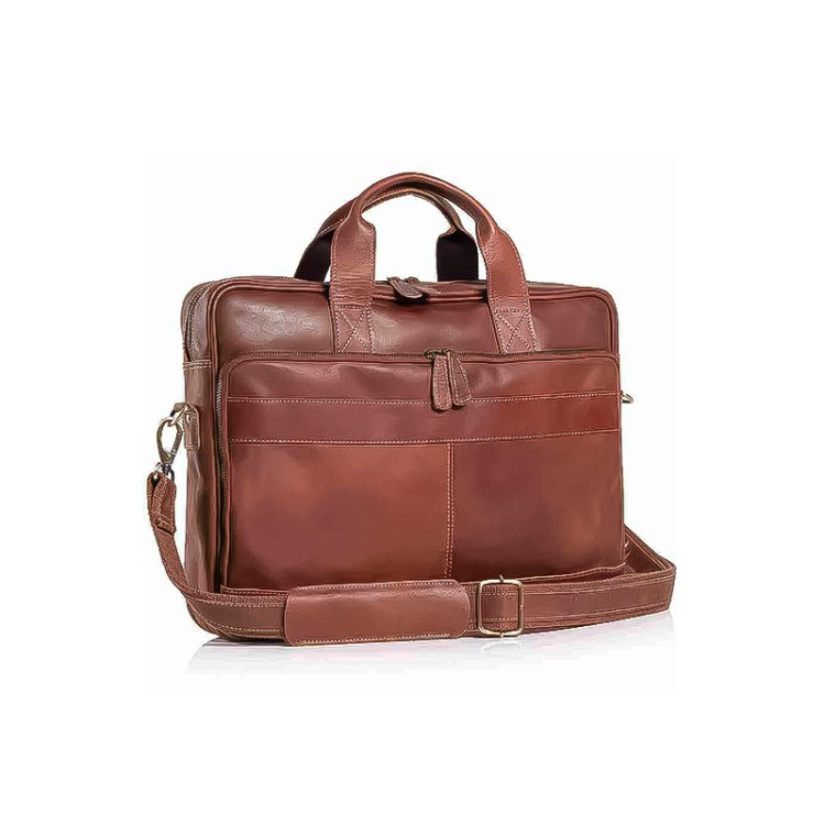 Vintage waterproof fine leather briefcase