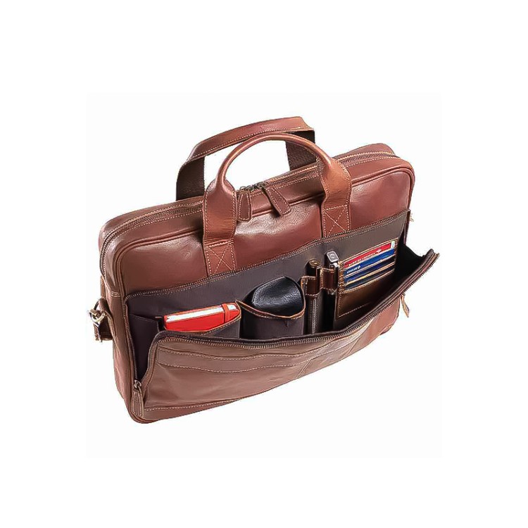 Vintage waterproof fine leather briefcase