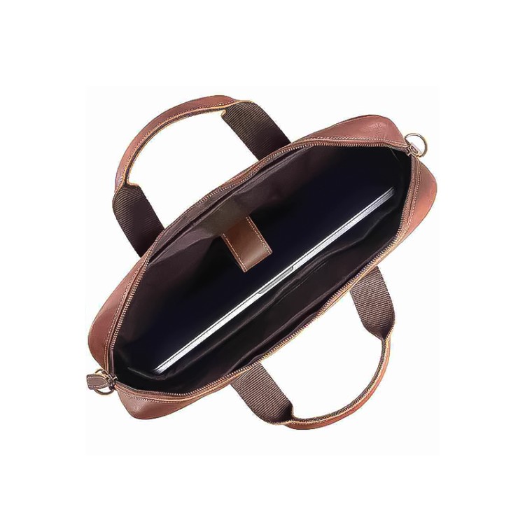 Vintage waterproof fine leather briefcase