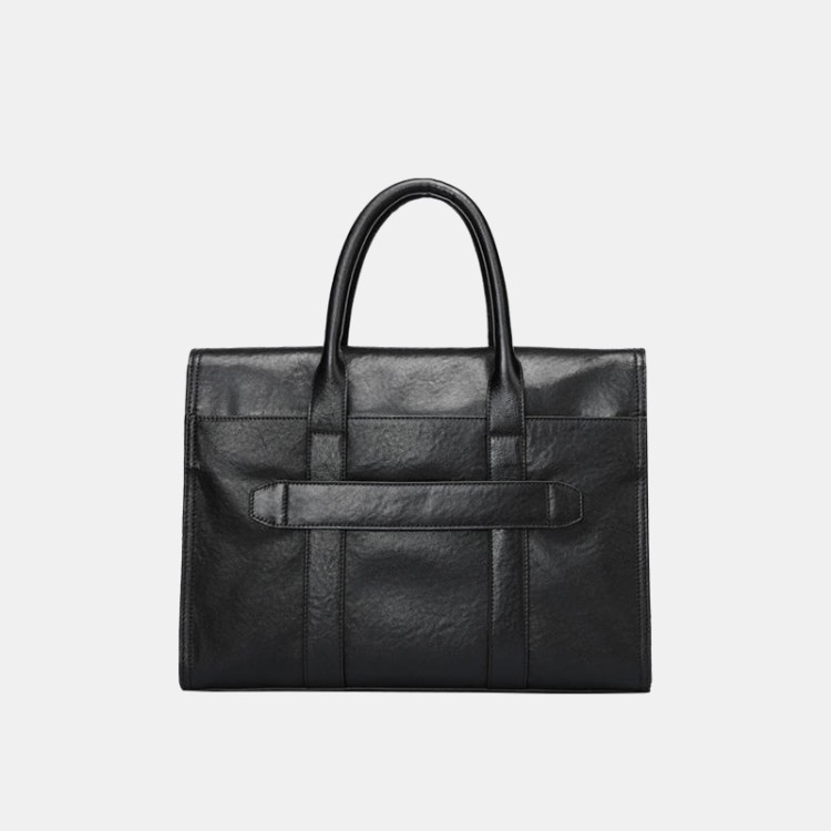 High quality soft leather business briefcase