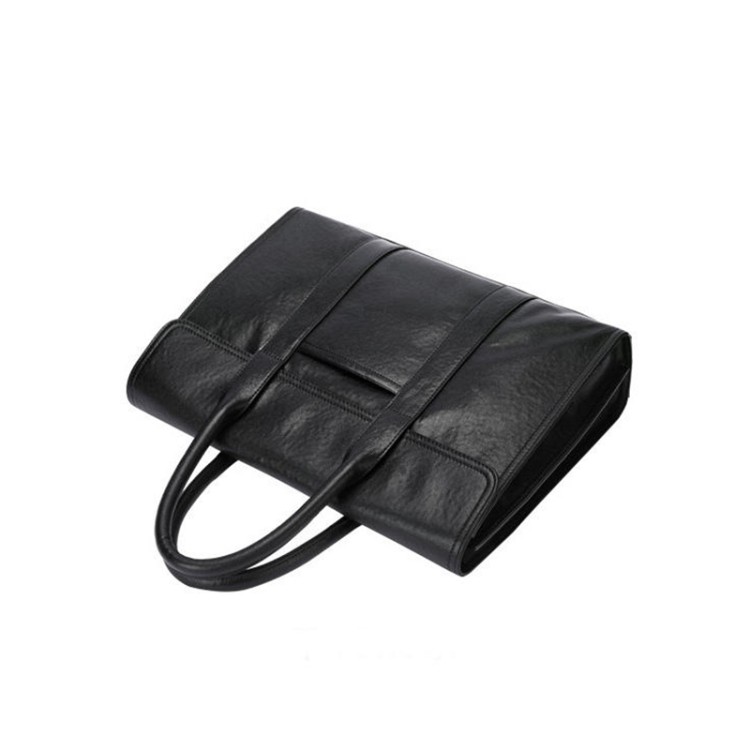 High quality soft leather business briefcase