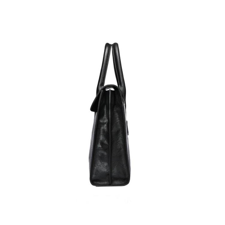 High quality soft leather business briefcase