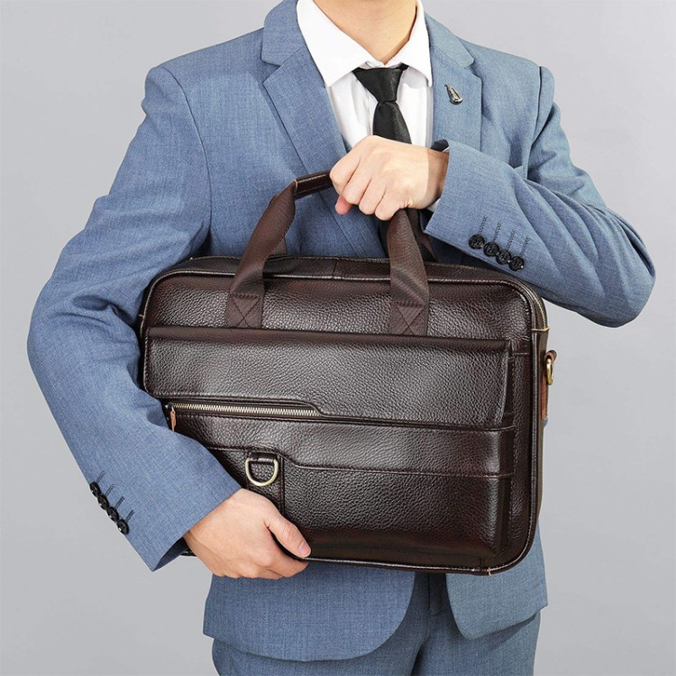Stylish and durable leather business briefcase
