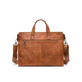 Luxurious soft leather business briefcase