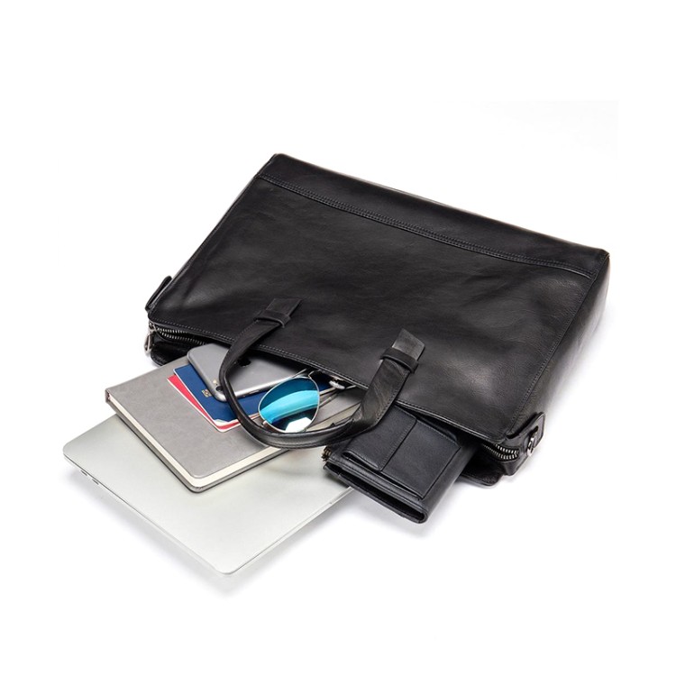 Luxurious soft leather business briefcase