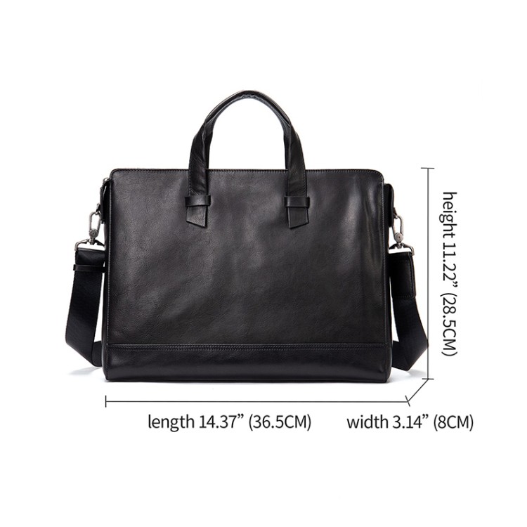 Luxurious soft leather business briefcase