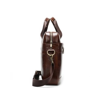 Classic high quality soft leather business briefcase
