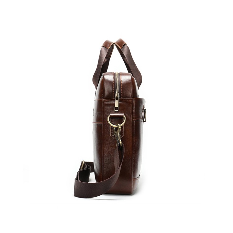 Classic high quality soft leather business briefcase