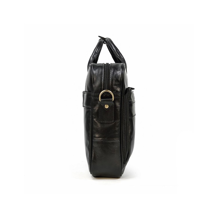 Casual business large capacity leather briefcase