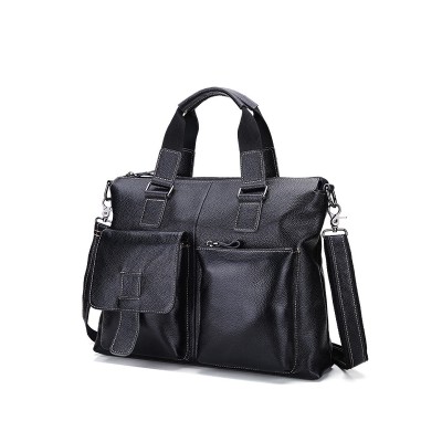 High quality full grain leather business briefcase