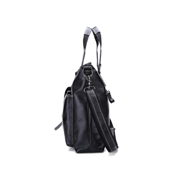 High quality full grain leather business briefcase