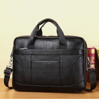 Luxurious high quality leather business briefcase