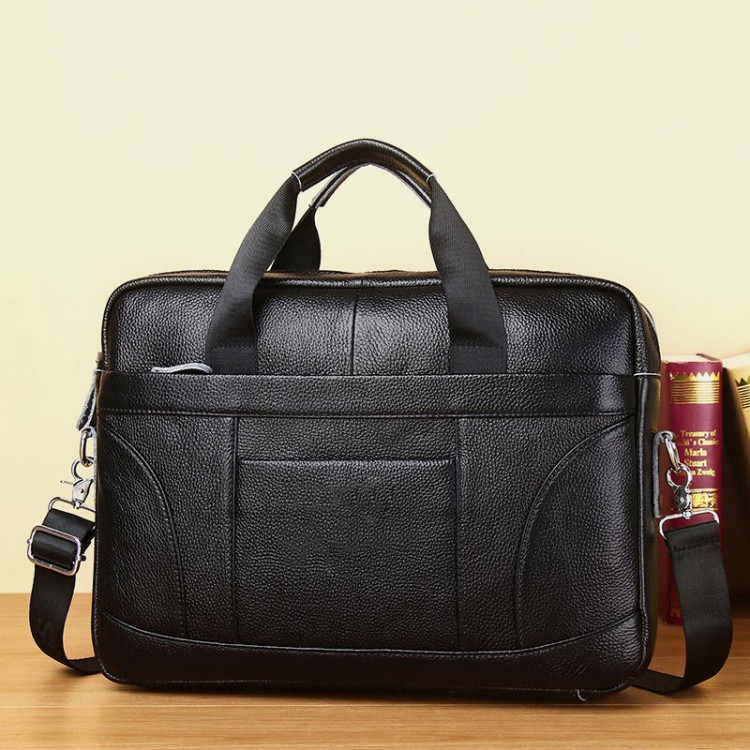 Luxurious high quality leather business briefcase