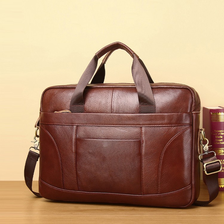 Luxurious high quality leather business briefcase