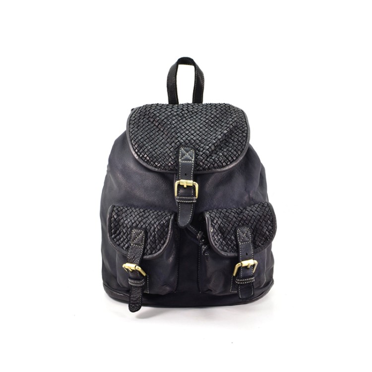 Premium quality classic vintage leather backpack