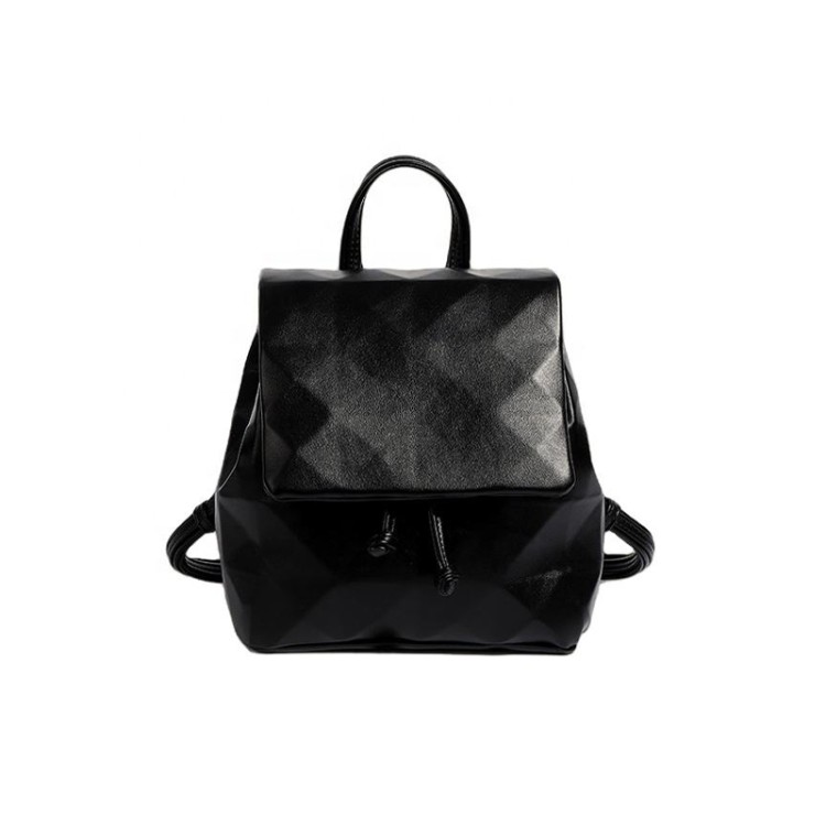 Stylish small geometric rhombus backpack