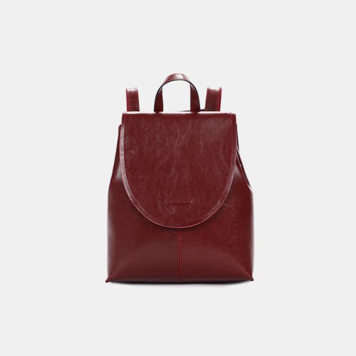 Luxurious waterproof smooth leather backpack