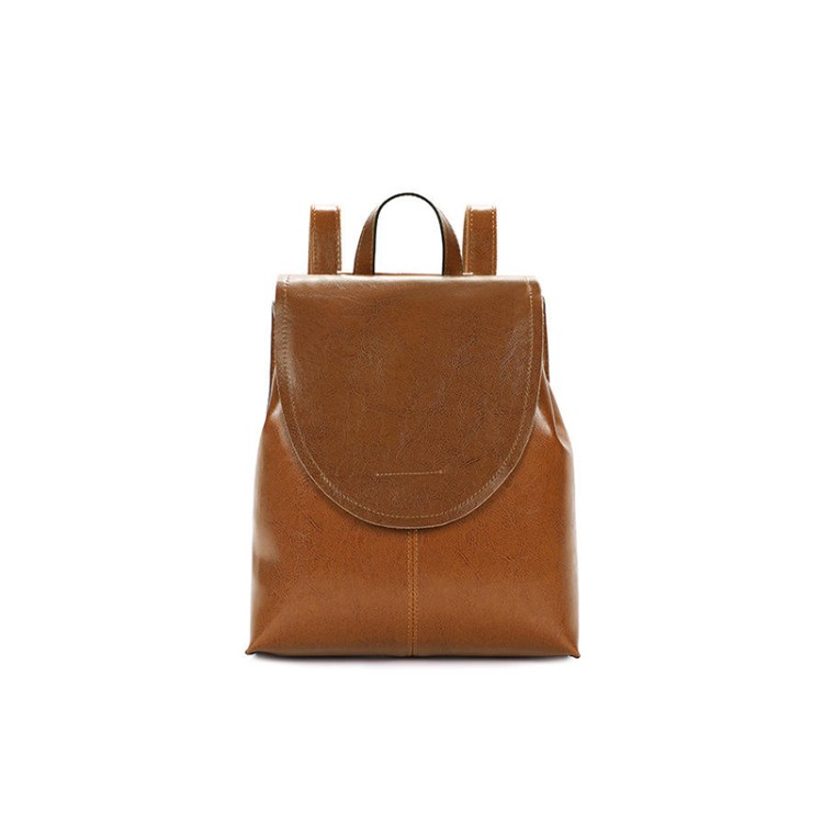 Luxurious waterproof smooth leather backpack