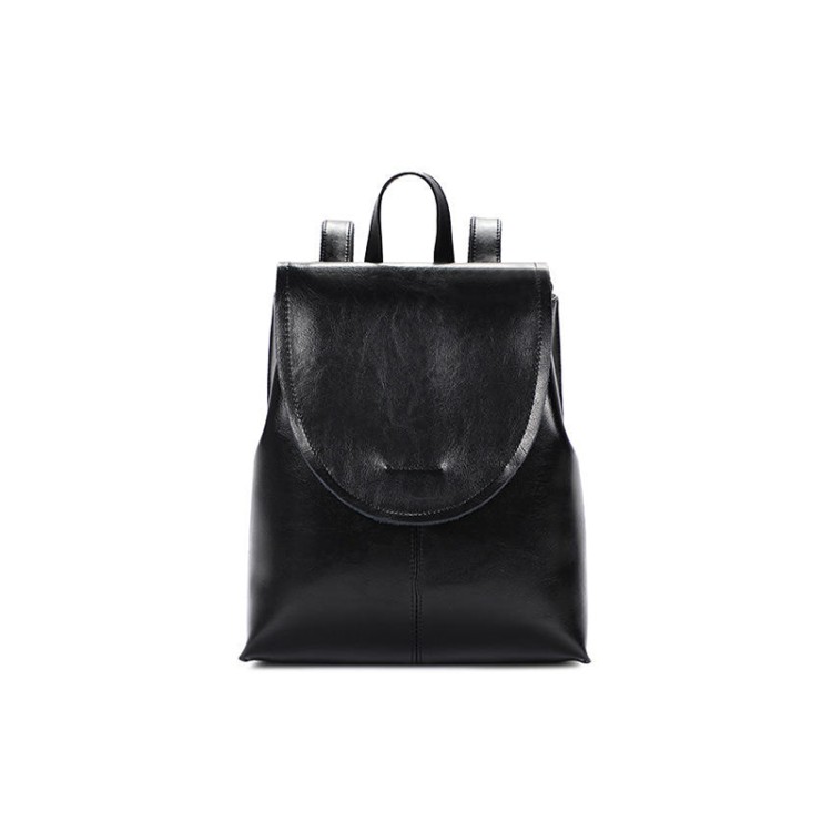 Luxurious waterproof smooth leather backpack