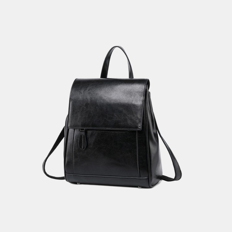 Classic and fashionable soft leather backpack