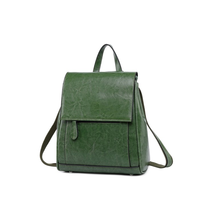 Classic and fashionable soft leather backpack