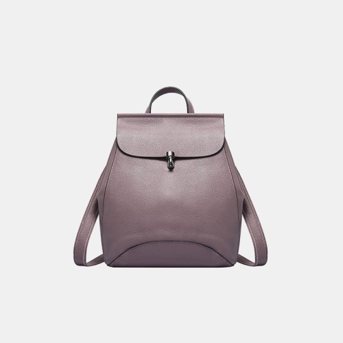 Convenient business waterproof leather backpack