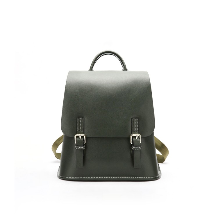 Fashion waterproof oil leather backpack