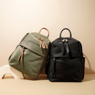 High quality casual contrast color backpack
