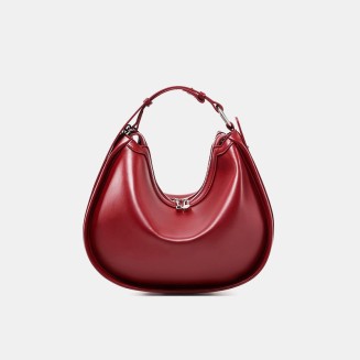 New smooth minimalist leather handbag