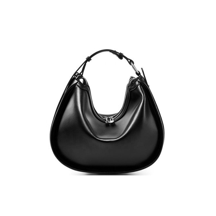 New smooth minimalist leather handbag