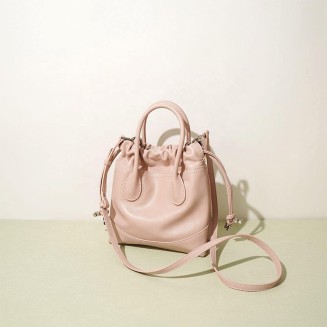 Fashionable simple pleated women's handbag
