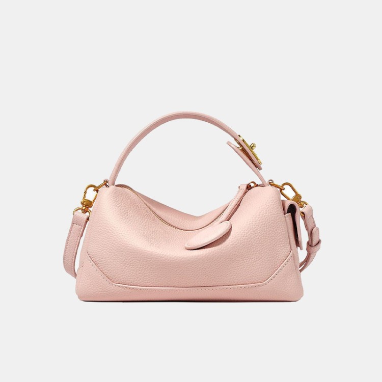 Fashionable textured leather women's handbag
