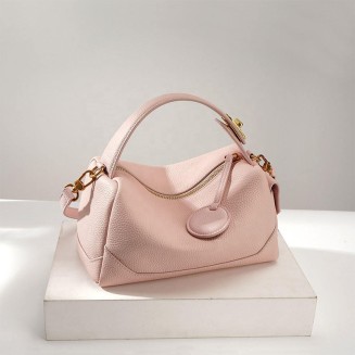 Fashionable textured leather women's handbag