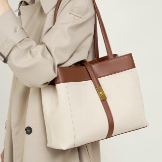 Fashionable woven textured leather women's handbag