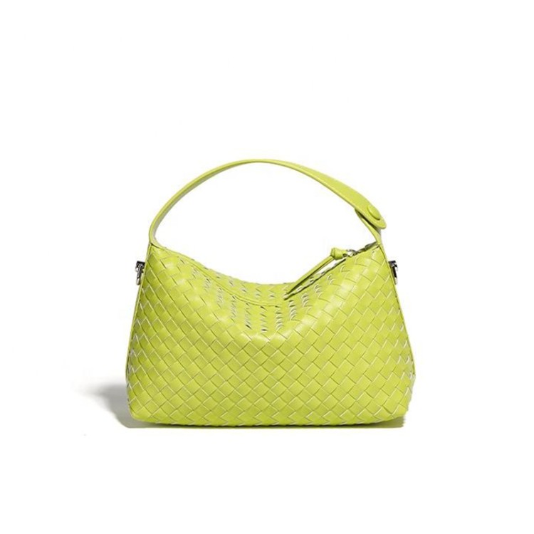 Vintage handwoven zipper women's handbag