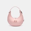 Half-moon trendy leather women's handbag