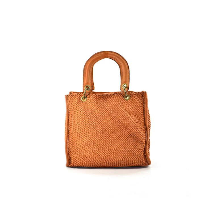 Premium braided leather women's handbag
