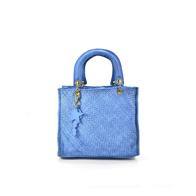 Premium braided leather women's handbag