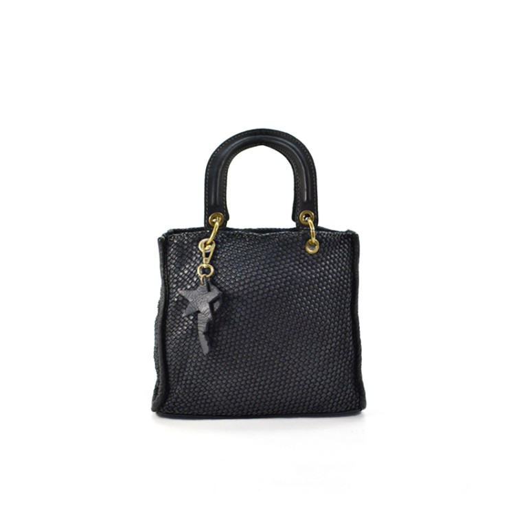 Premium braided leather women's handbag