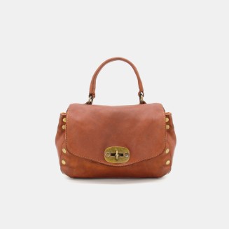 Mini studded leather women's handbag