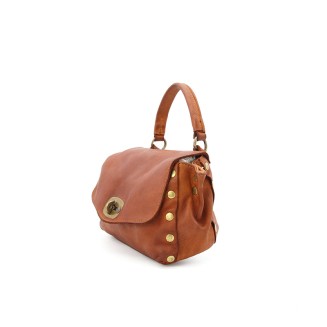 Mini studded leather women's handbag