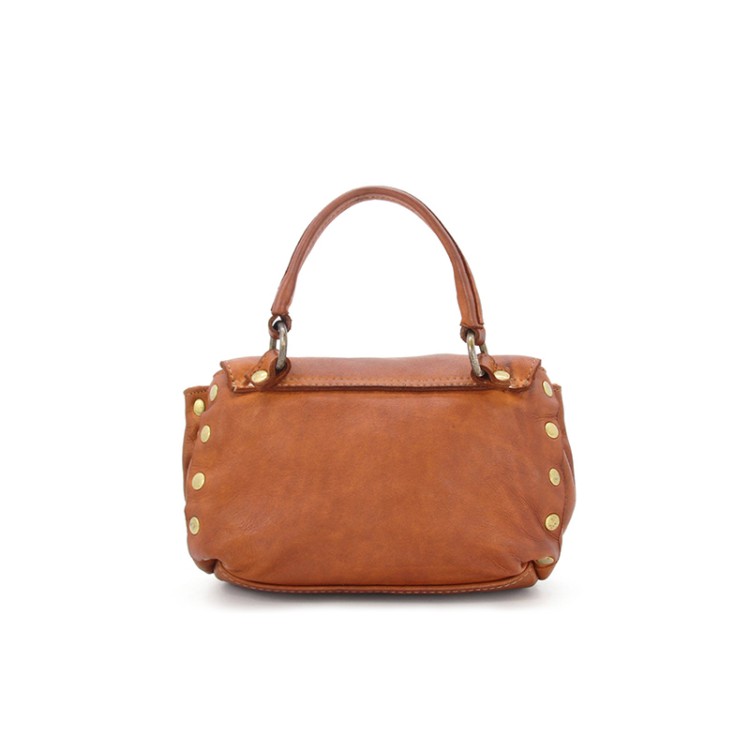 Mini studded leather women's handbag