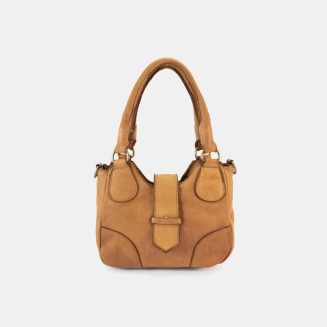 Soft calfskin double handle women's handbag