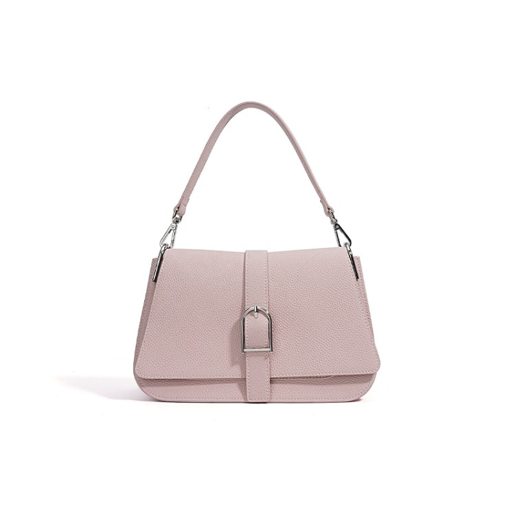 Simple and elegant leather women's handbag
