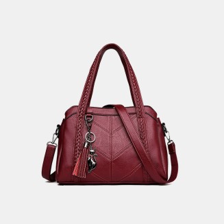 High quality vintage genuine leather women's casual bag