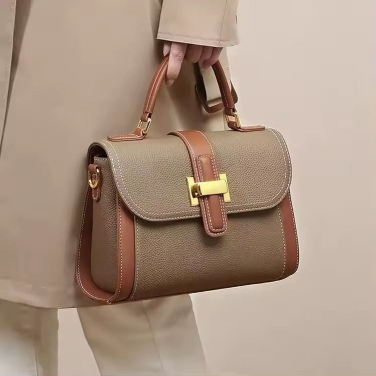 Vintage luxury leather women's casual bag