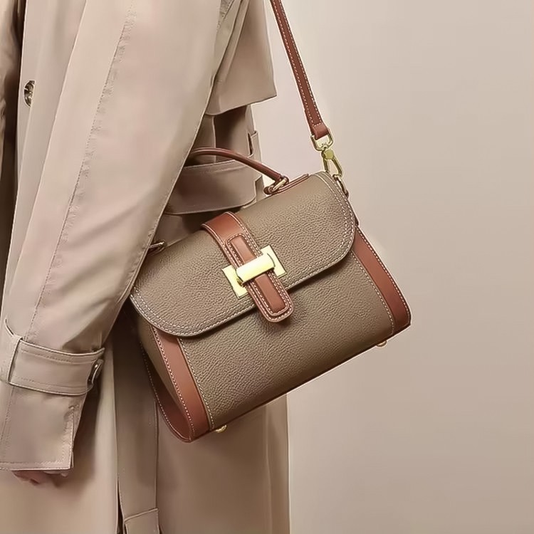 Vintage luxury leather women's casual bag